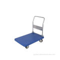 Platform Truck Trolley Foldable Plastic Push Hand Cart For Loading Supplier